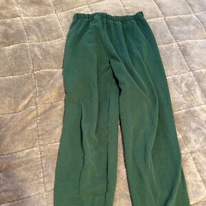 plain green sweatpants